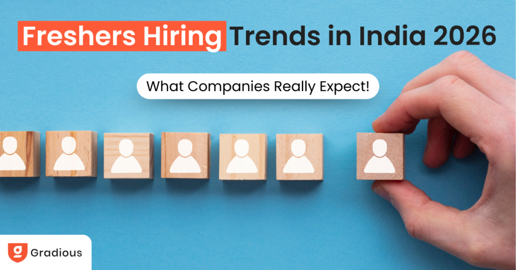 Freshers hiring trends in India 2026 showing what companies expect from fresh graduates in the job market